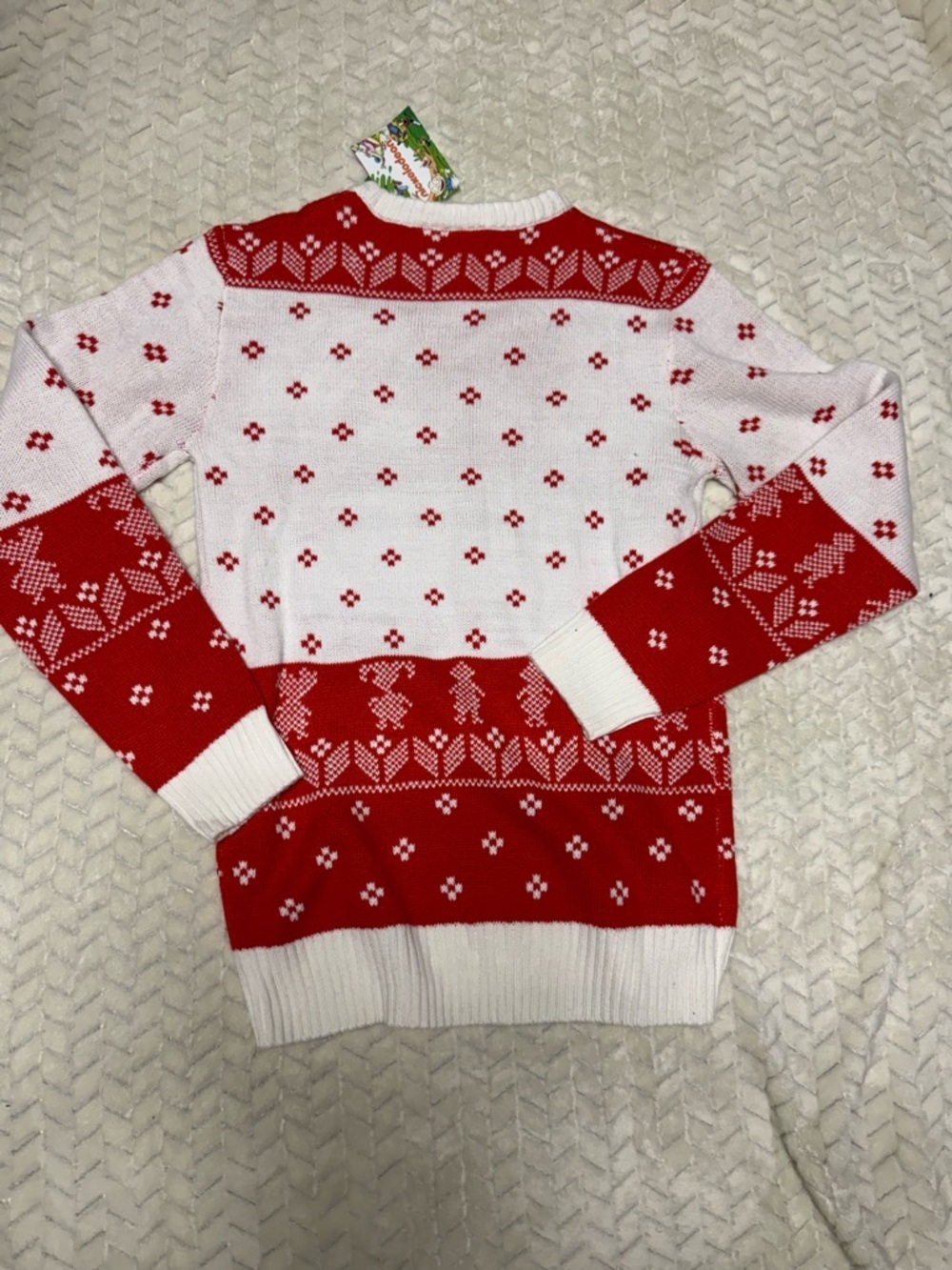 Nickelodeon Rugrats Red and White Holiday Sweater - Picture 6 of 6